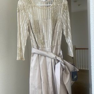 Long dress beeded from the top size 10